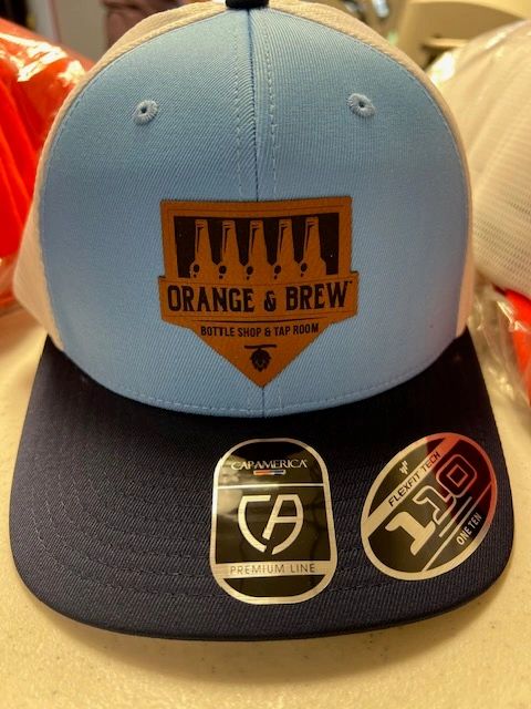 Custom Orange and Brew cap